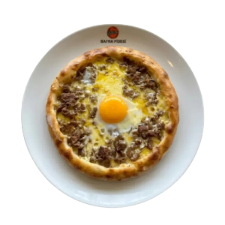 Yuvarlak Kavurma Kaşarlı Pide